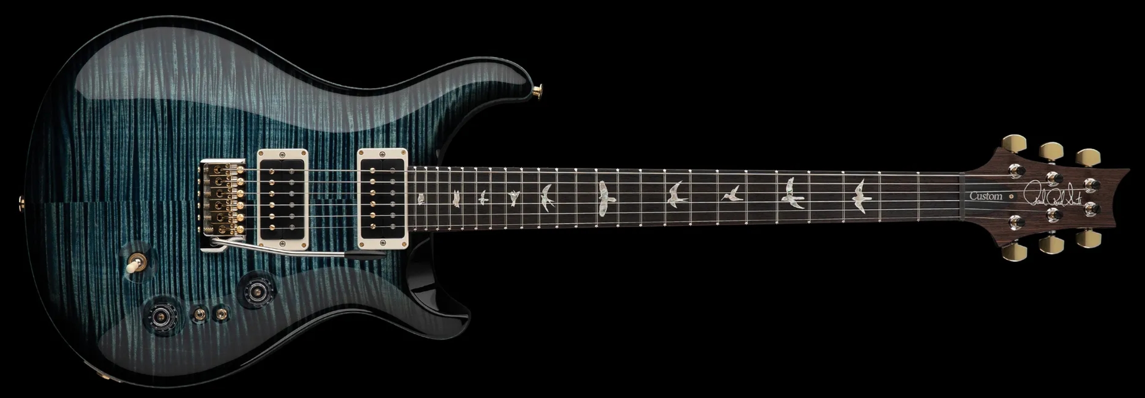 Prs Custom 24-08 Usa 2h 85/15 Trem Rw - Cobalt Smokeburst - Double cut gitaar - Variation 9