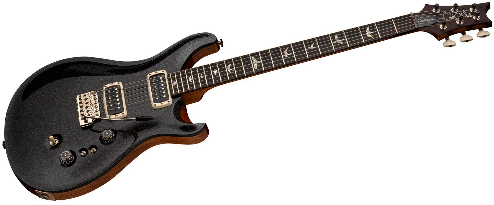 Prs Custom 24-08 Usa 2h Tci Trem Rw - Black Rainbow Holoflake - Double cut gitaar - Variation 2