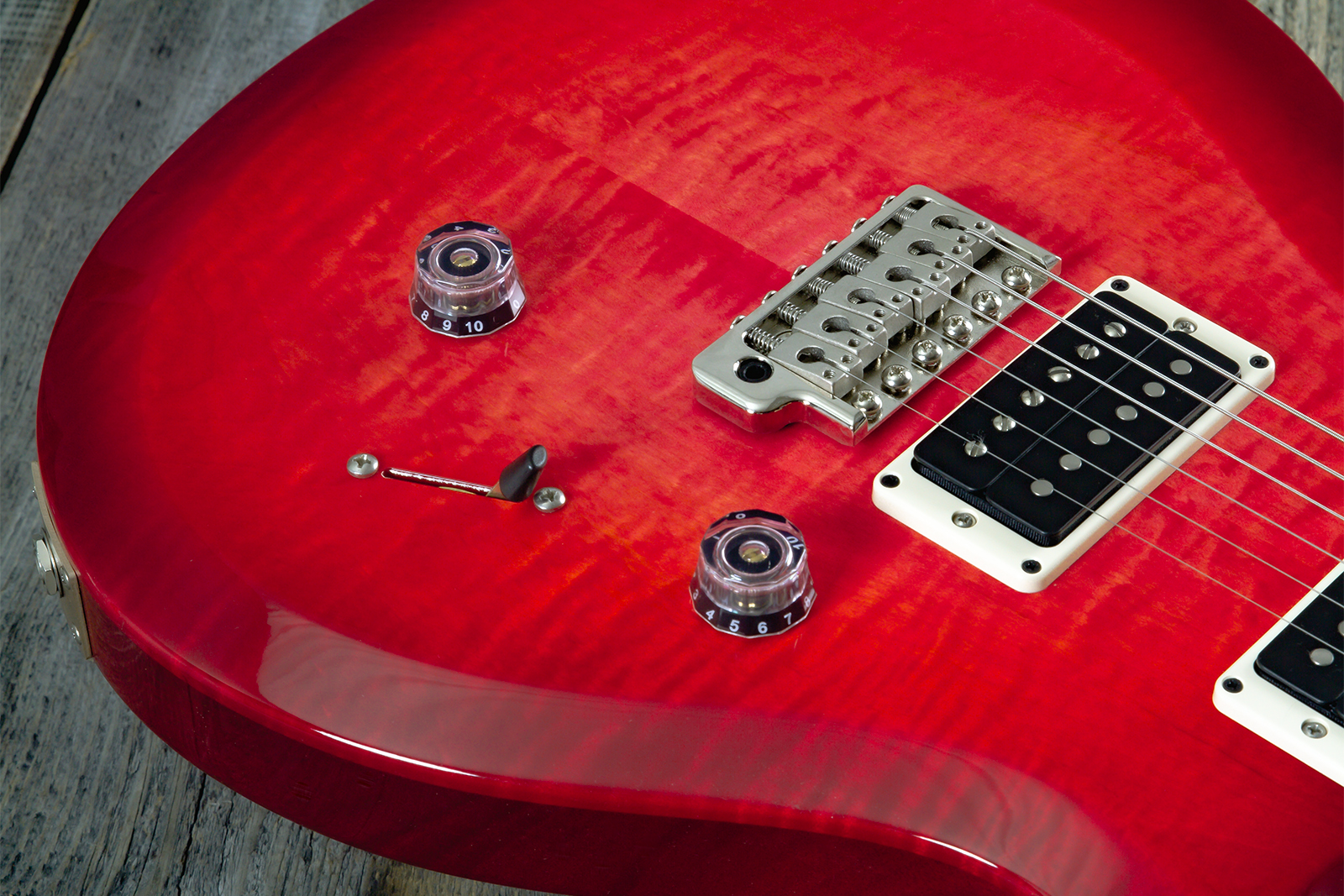 Prs Custom 24 10th Ann. S2 Ltd Usa 2h 85/15 Ht Rw - Bonni Pink Cherry Burst - Double cut gitaar - Variation 3