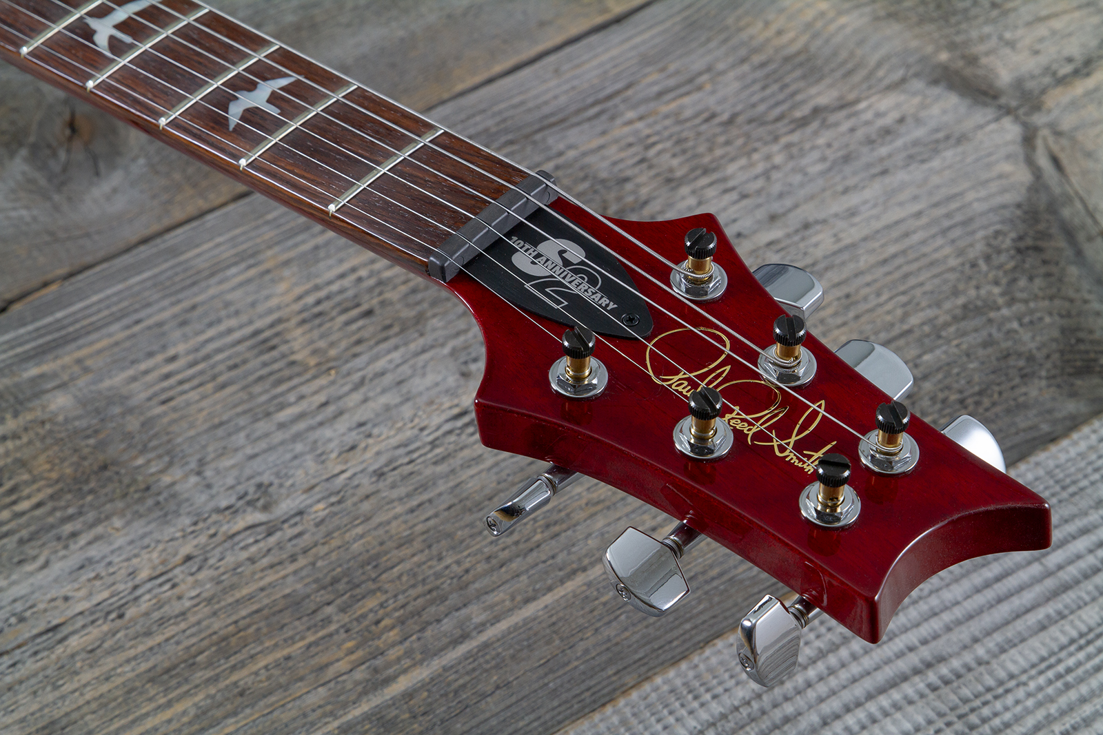 Prs Custom 24 10th Ann. S2 Ltd Usa 2h 85/15 Ht Rw - Bonni Pink Cherry Burst - Double cut gitaar - Variation 6