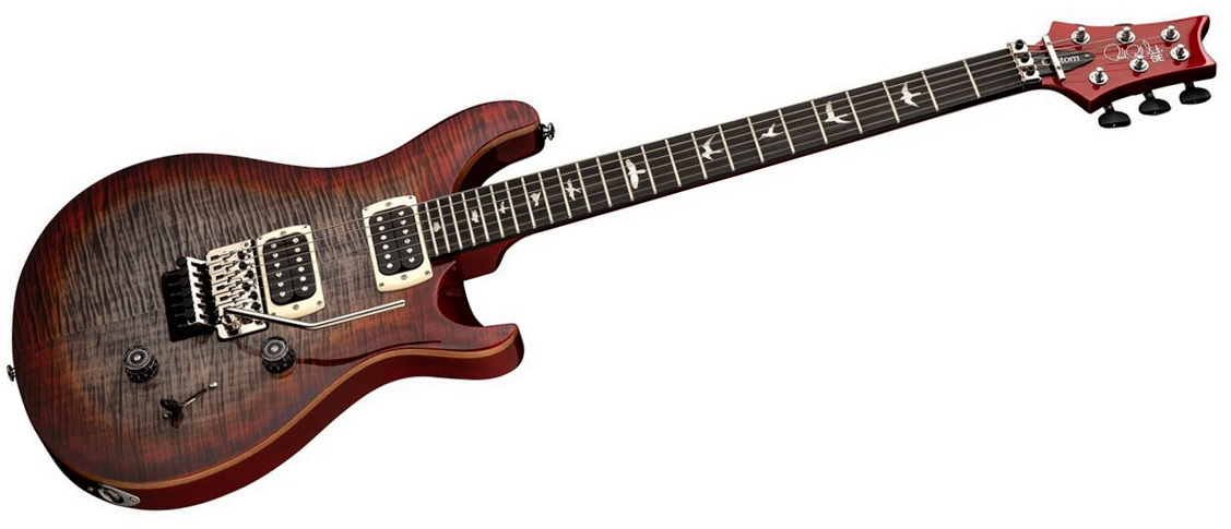 Prs Custom 24 Floyd Se (wing Tuners) 2h Fr Rw - Charcoal Cherry Burst - Double cut gitaar - Variation 1