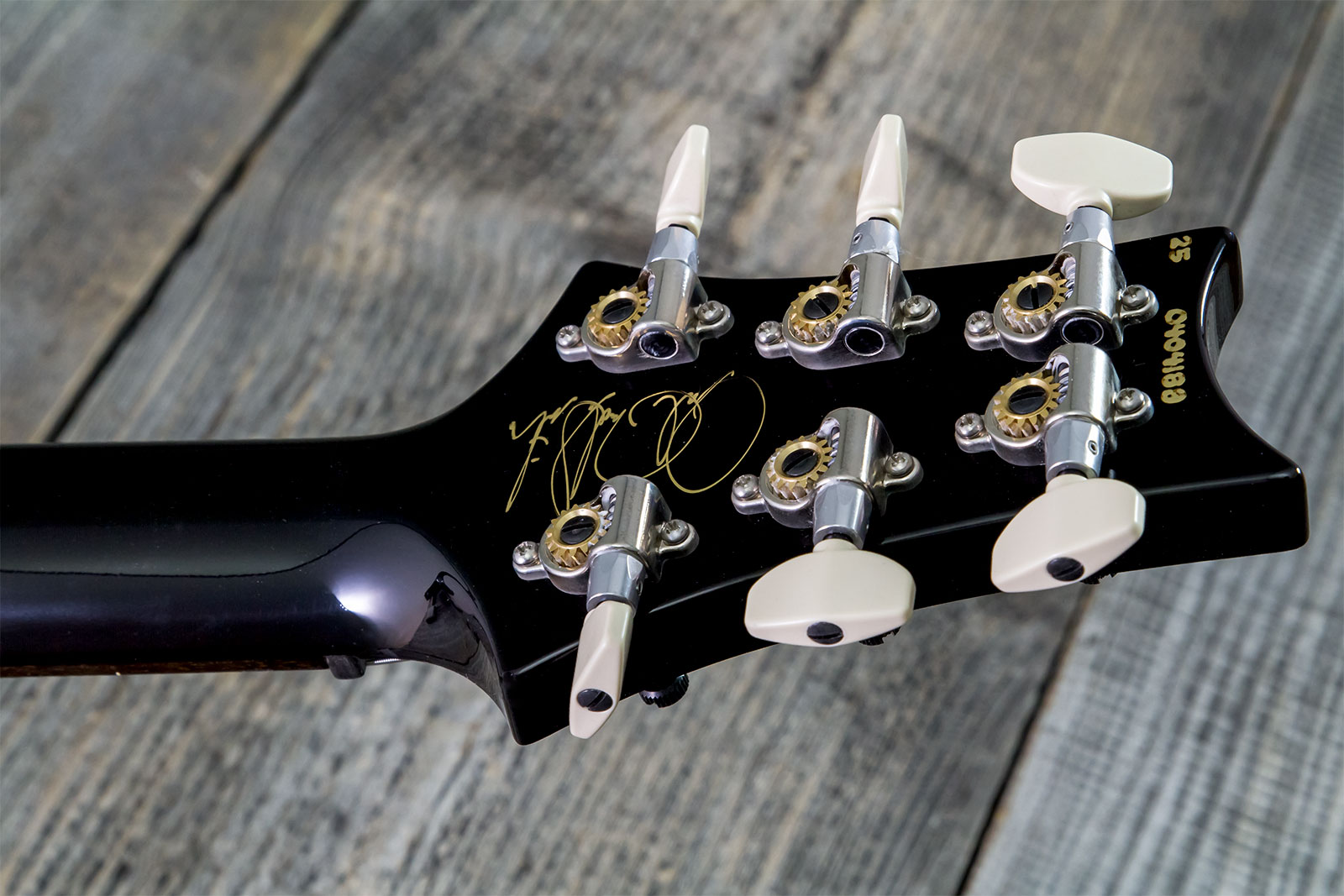 Prs Custom 24 Hand-signed Usa 2h Trem Rw #0400035 - Black Gold Wraparound Burst - Double cut gitaar - Variation 9