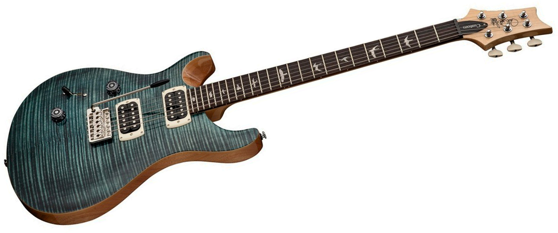 Prs Custom 24 Lh Se (wing Tuners) Gaucher 2h Trem Rw - Slate Blue - Linkshandige elektrische gitaar - Variation 1
