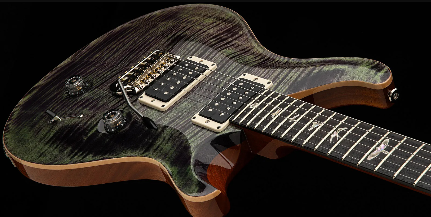 Prs Custom 24 Usa 2h Dmo Trem Rw - Aurora Borealis - Guitarra eléctrica de doble corte. - Variation 1