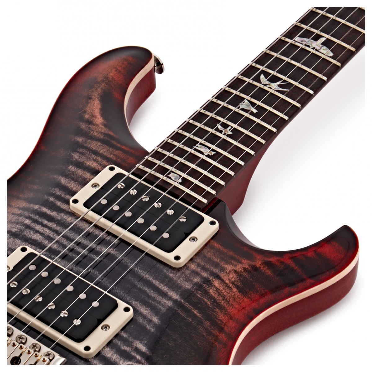 Prs Custom 24 Usa 2h Trem Rw - Charcoal Cherry Burst - Guitarra eléctrica de doble corte. - Variation 4