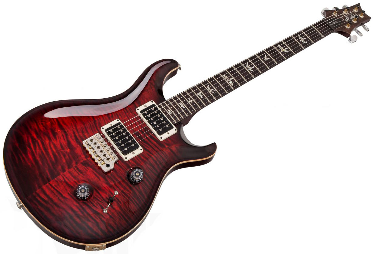 Prs Custom 24 Usa 2h Trem Rw - Fire Red Burst - Guitarra eléctrica de doble corte. - Variation 1
