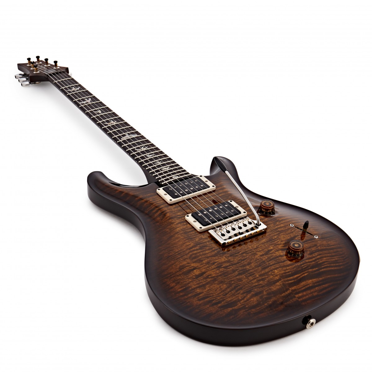Prs Custom 24 Usa Hh Trem Rw - Black Gold Burst - Guitarra eléctrica de doble corte. - Variation 2