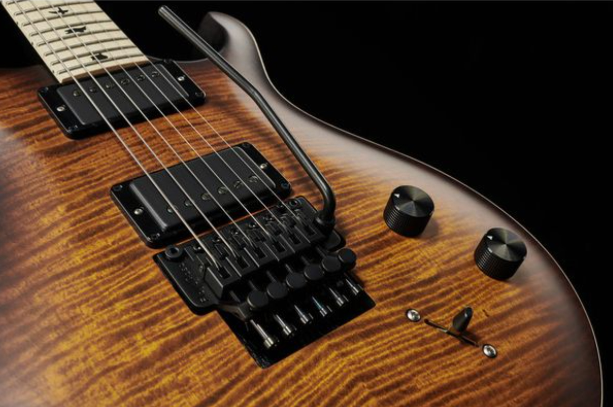 Prs Dustie Waring Dw Ce 24 Floyd Bolt-on Usa Signature 2h Fr Mn - Burnt Amber Smokeburst - Guitarra eléctrica de doble corte. - Variation 4