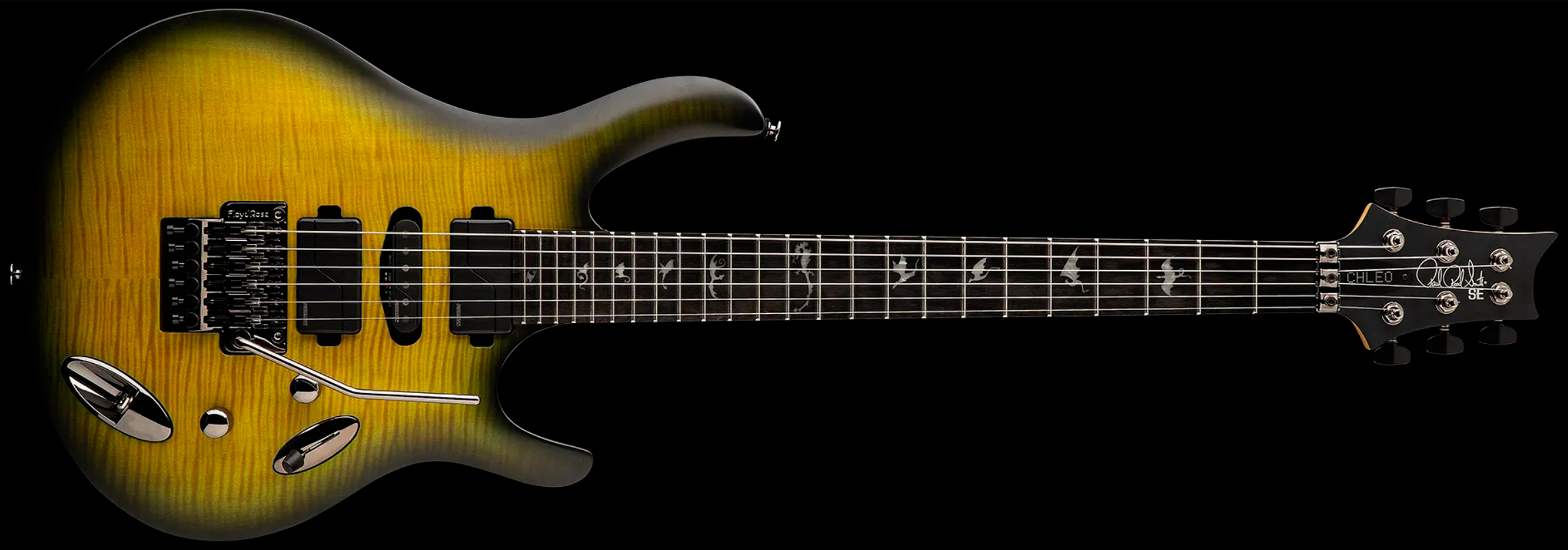 Prs Herman Li Chleo Se Signature Hsh Fishman Fluence Fr Eb - Mantis Burst - Metal elektrische gitaar - Variation 2