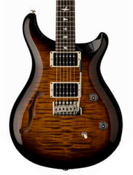 Semi hollow elektriche gitaar Prs USA Bolt-On CE 24 Semi-Hollow - Black Amber