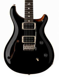 Semi hollow elektriche gitaar Prs USA Bolt-On CE 24 Semi-Hollow - Black Top w/ Natural Back