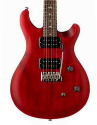 Double cut gitaar Prs SE CE 24 Standard Satin (Wing Tuners) - vintage cherry