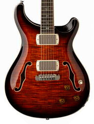 Semi hollow elektriche gitaar Prs SE Hollowbody II Piezo (Wing Tuners) - Orange Tiger Smokeburst