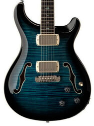 Semi hollow elektriche gitaar Prs SE Hollowbody II Piezo (Wing Tuners) - Peacock Blue Burst
