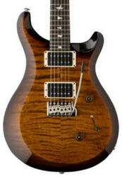 Guitarra eléctrica de doble corte. Prs S2 Custom 24 USA - Black Amber