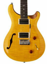 Guitarra eléctrica de doble corte. Prs Se Custom 22 Semi-Hollow - santana yellow