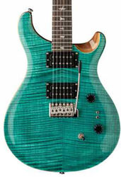 Guitarra eléctrica de doble corte. Prs SE Custom 24-08 (Black Pickups) - turquoise