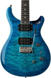 Guitarra eléctrica de doble corte. Prs SE Custom 24-08 Quilt - Lake blue