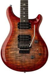 Guitarra eléctrica de doble corte. Prs SE Custom 24 Floyd (85/15 S Pickups) - Charcoal Cherry Burst