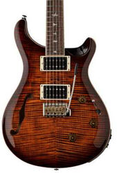 Semi hollow elektriche gitaar Prs SE Custom 24 Semi-Hollow Piezo - Orange tiger smokeburst