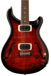 Bariton elektrische gitaar Prs SE Ed Sheeran Hollowbody Piezo Baritone - Orange tiger smokeburst
