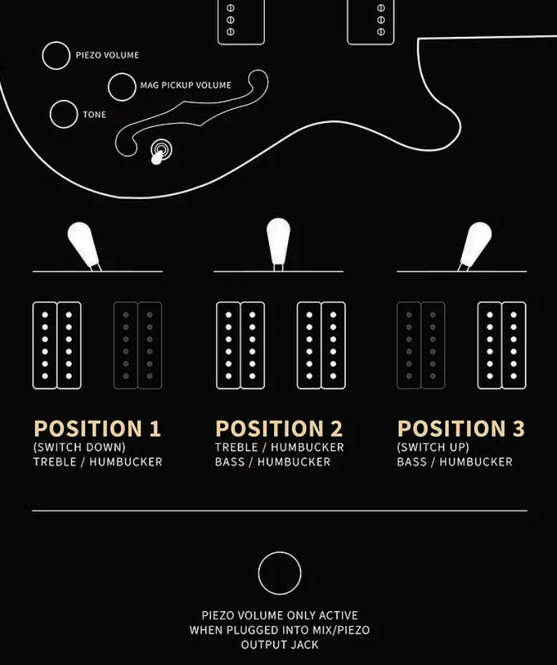 Prs Hollowbody Ii Piezo Se (wing Tuners) 2h Ht Eb - Peacock Blue Burst - Semi hollow elektriche gitaar - Variation 3