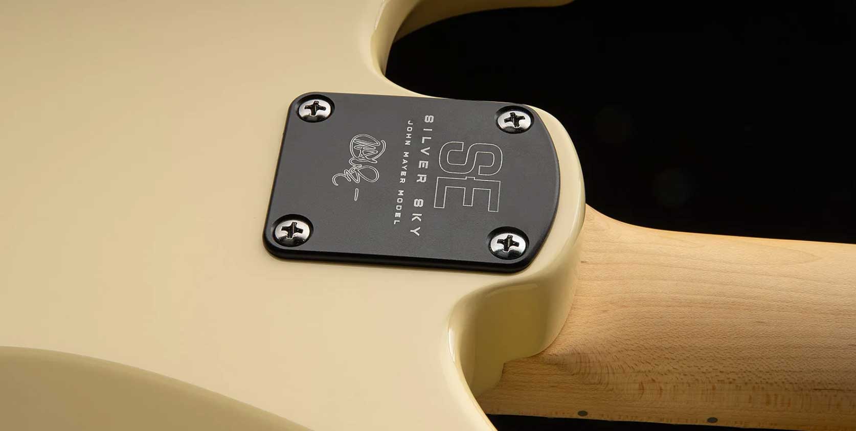 Prs John Mayer Silver Sky Maple Se Signature 3s Trem Mn - Moon White - Elektrische gitaar in Strat vorm - Variation 3