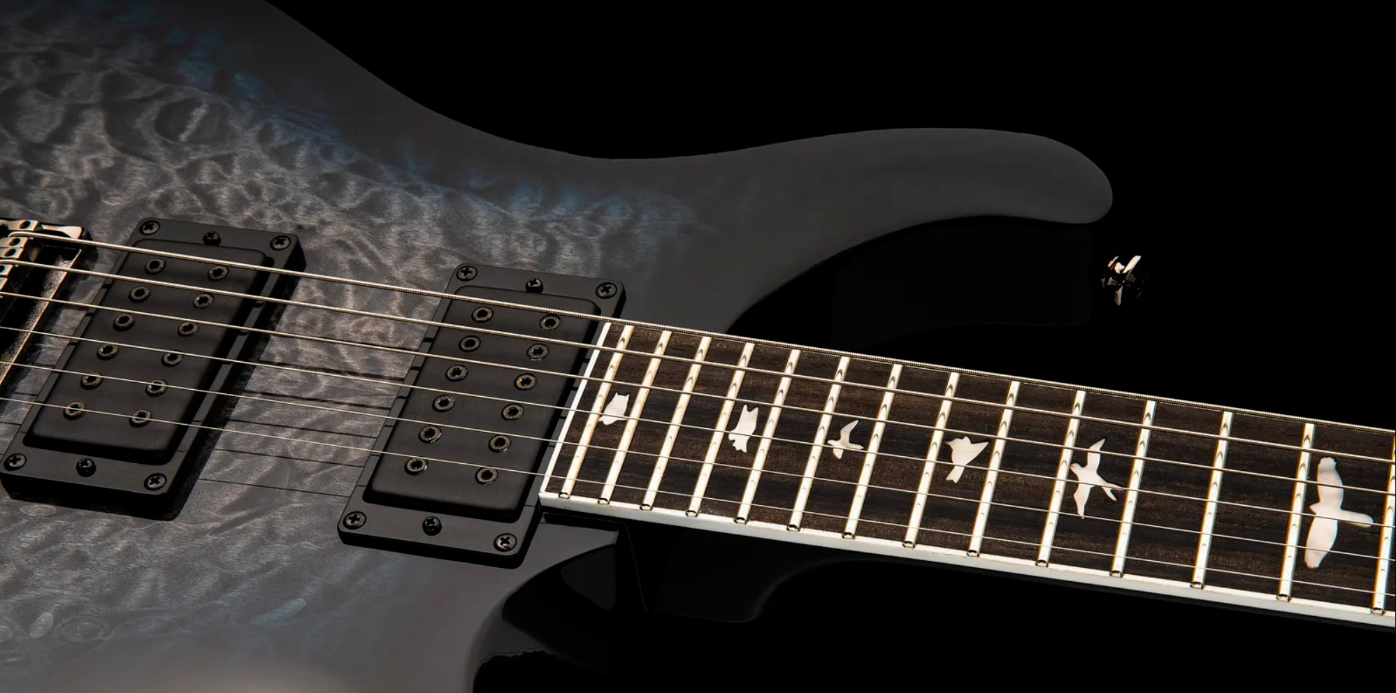 Prs Mark Holcomb Se Signature 2h Seymour Duncan Ht Eb - Holcomb Blue Burst - Metal elektrische gitaar - Variation 3