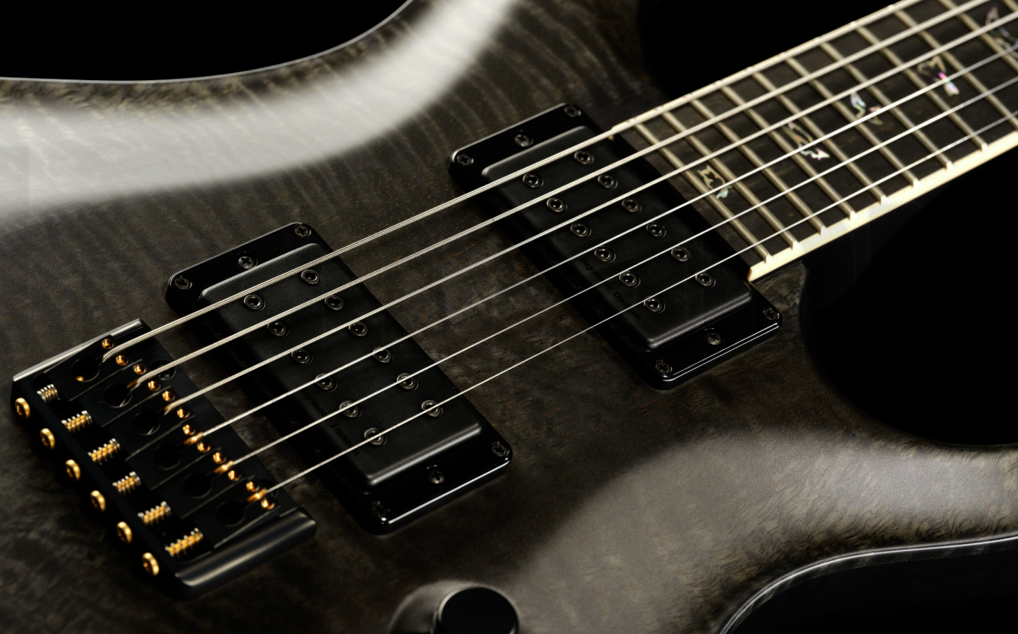 Prs Mark Holcomb Usa Signature 2h Seymour Duncan Ht Eb - Gray Black - Double cut gitaar - Variation 1