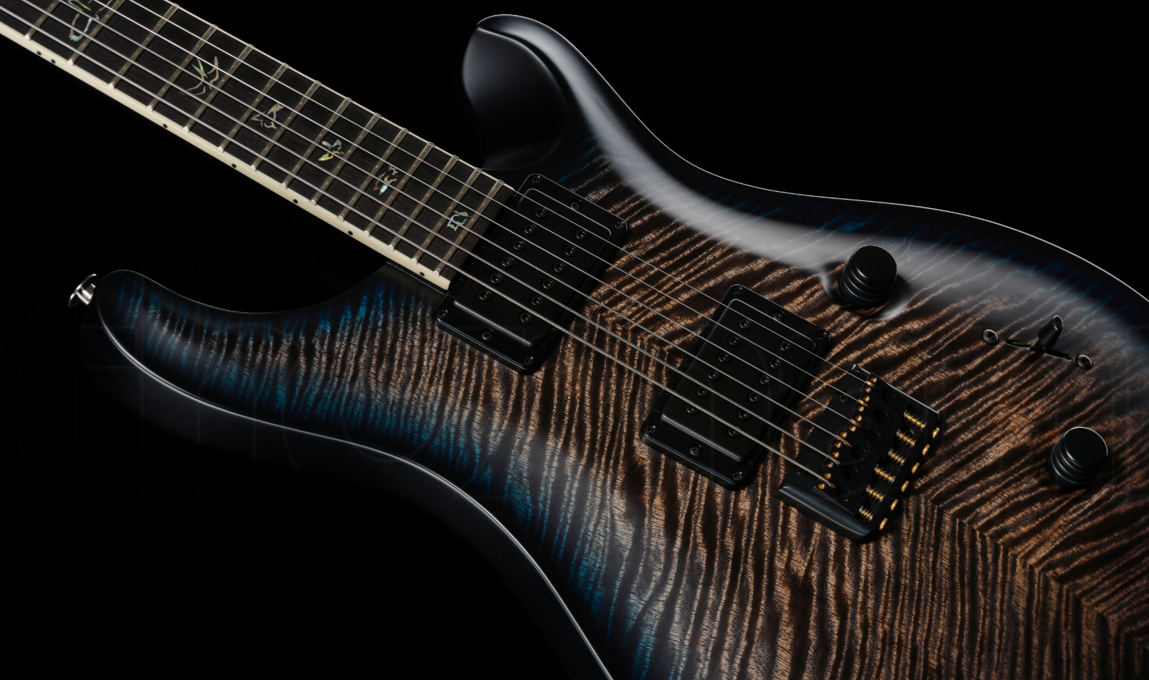 Prs Mark Holcomb Usa Signature 2h Seymour Duncan Ht Eb - Holcomb Wraparound Blue Burst - Double cut gitaar - Variation 3