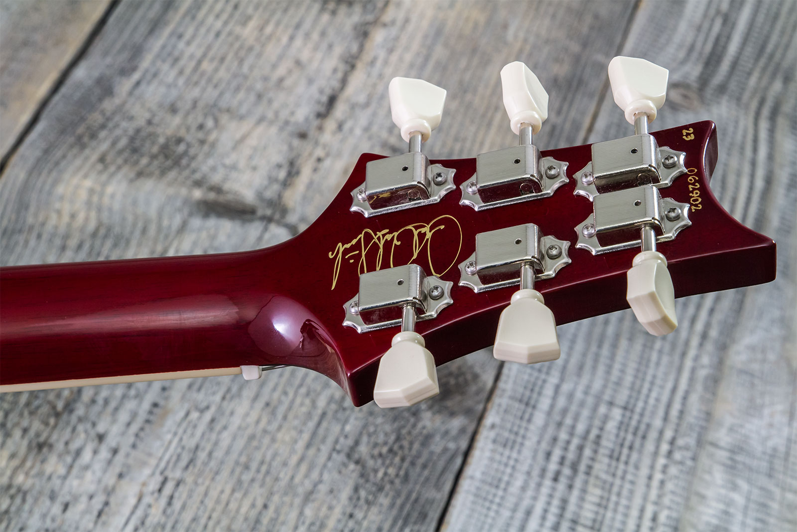 Prs Mccarty 594 Hand-signed Usa 2h Ht Rw #0362902 - Fire Red Burst - Double cut gitaar - Variation 11