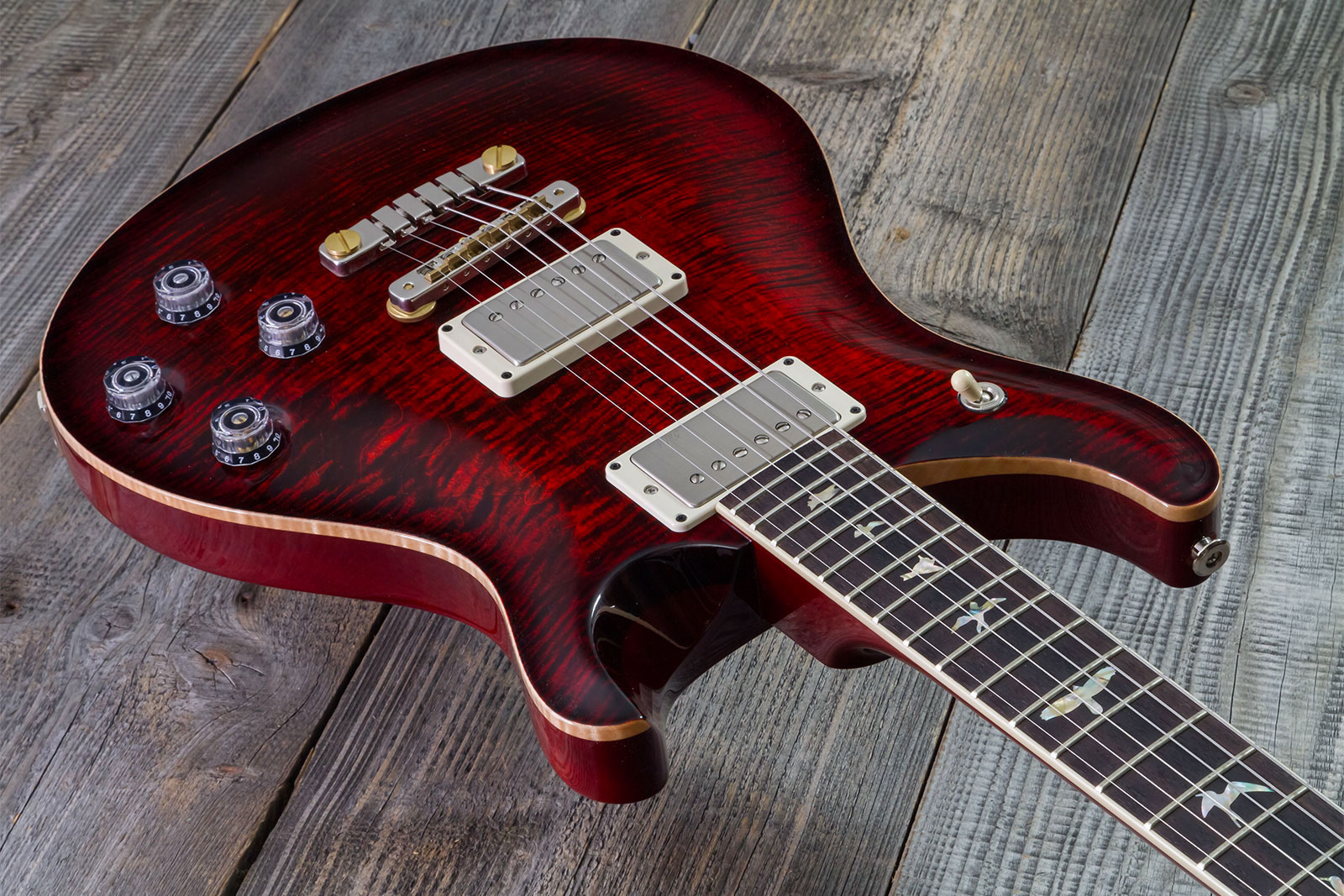Prs Mccarty 594 Hand-signed Usa 2h Ht Rw #0362902 - Fire Red Burst - Double cut gitaar - Variation 2