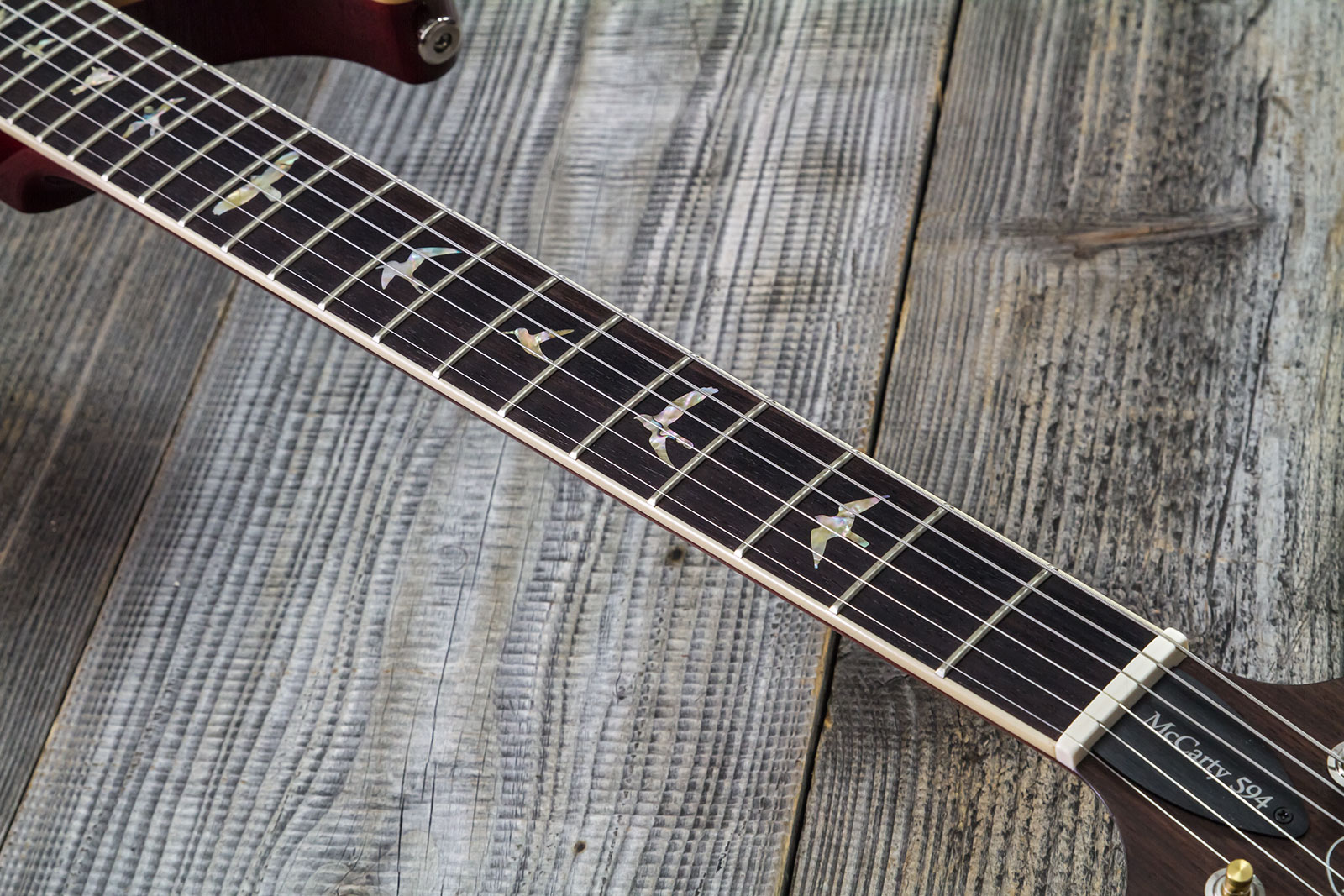 Prs Mccarty 594 Hand-signed Usa 2h Ht Rw #0362902 - Fire Red Burst - Double cut gitaar - Variation 5