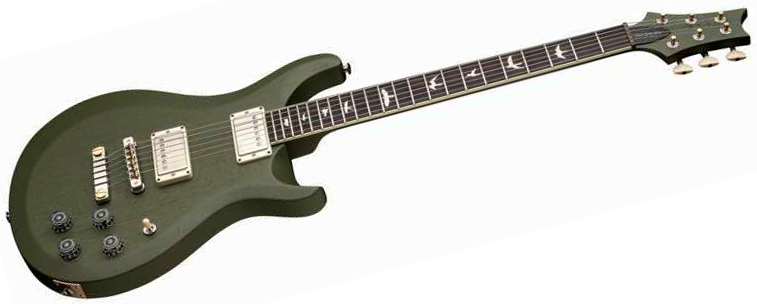 Prs Mccarty 594 Thinline S2 Usa 2h 58/15lt Ht Rw - Matcha Green Satin - Double cut gitaar - Variation 1