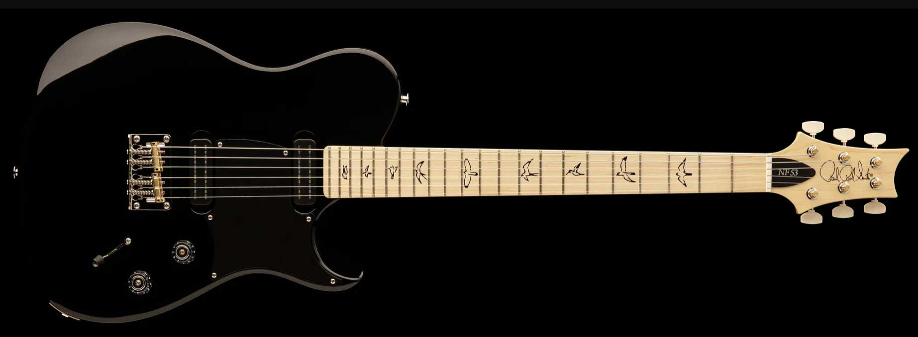 Prs Nf 53 Bolt-on Usa 2mh Ht Mn - Black - Televorm elektrische gitaar - Variation 2