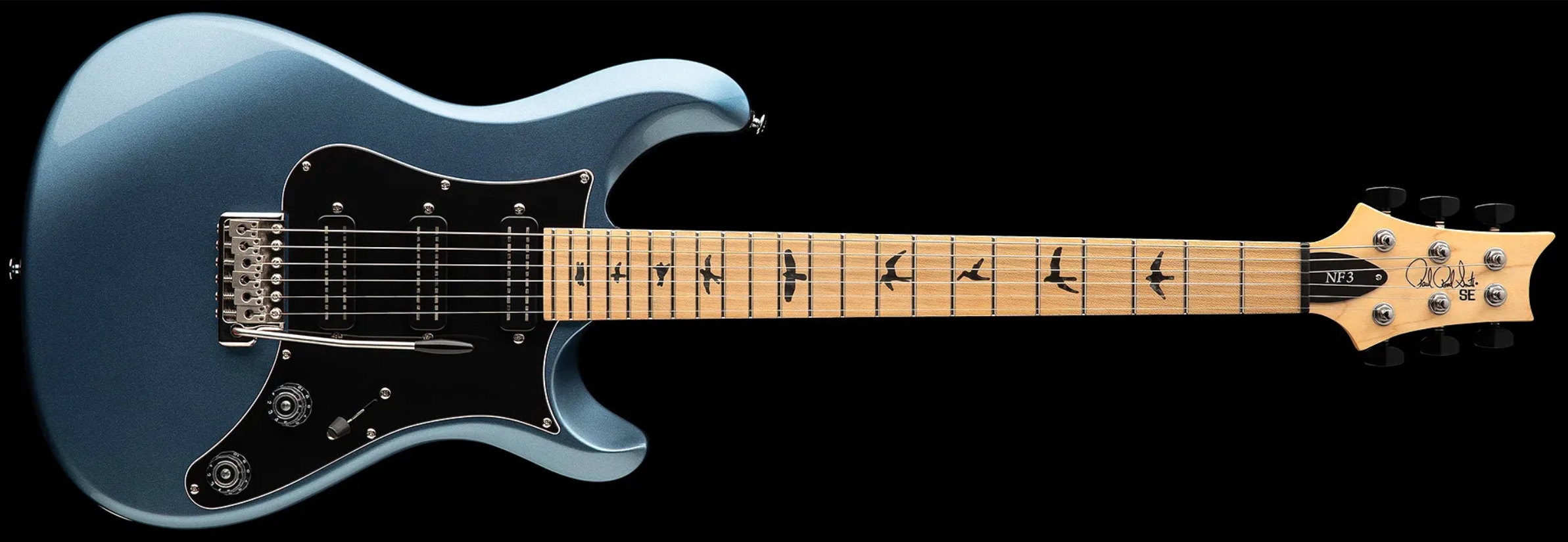 Prs Nf3 Maple Se Bolt-on 3mh Trem Mn - Ice Blue Metallic - Double cut gitaar - Variation 2