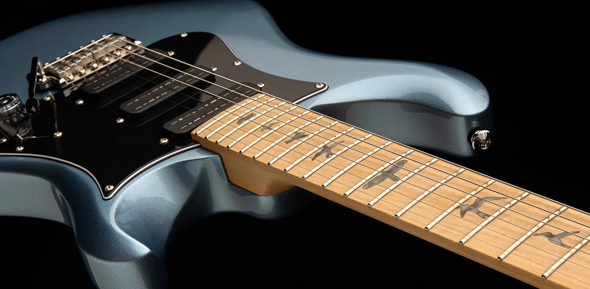 Prs Nf3 Maple Se Bolt-on 3mh Trem Mn - Ice Blue Metallic - Double cut gitaar - Variation 4