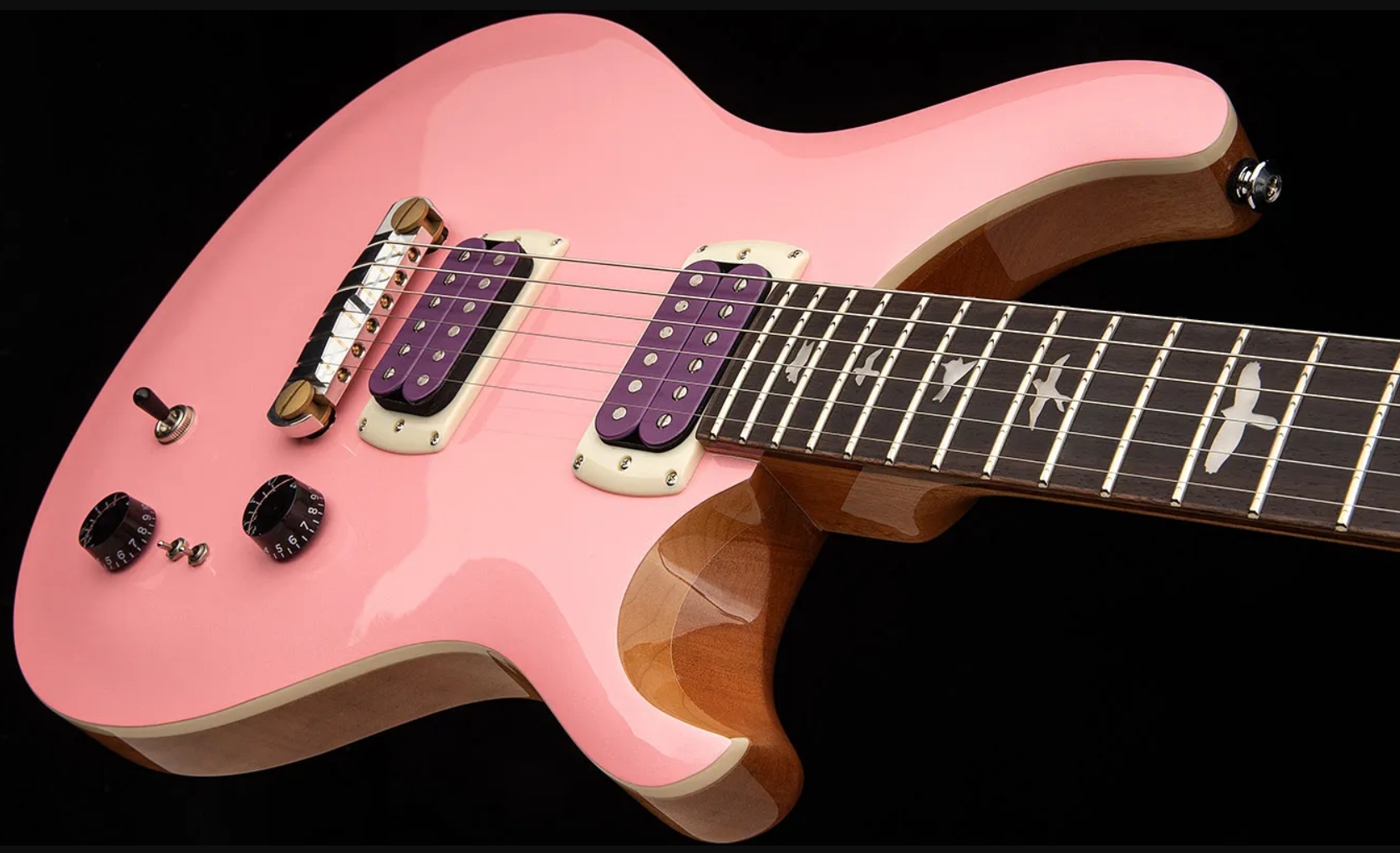 Prs Rock Lady Custom 24-08 Se Ltd 2h Ht Rw - Pearl Pink - Double cut gitaar - Variation 1