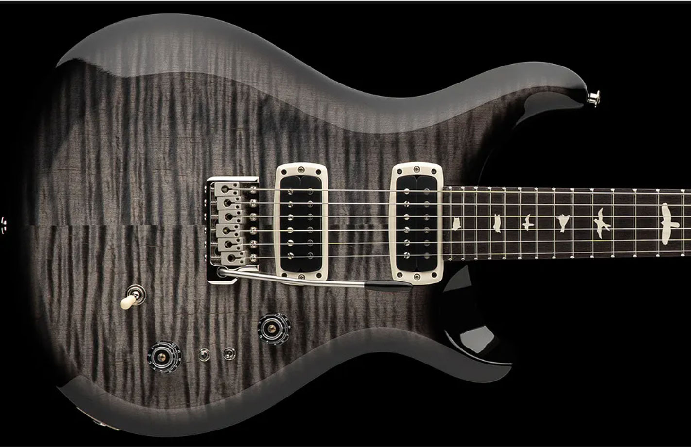 Prs S2 Custom 24-08 Usa 2h Tci Trem Rw - Faded Gray Black Burst - Guitarra eléctrica de doble corte. - Variation 1