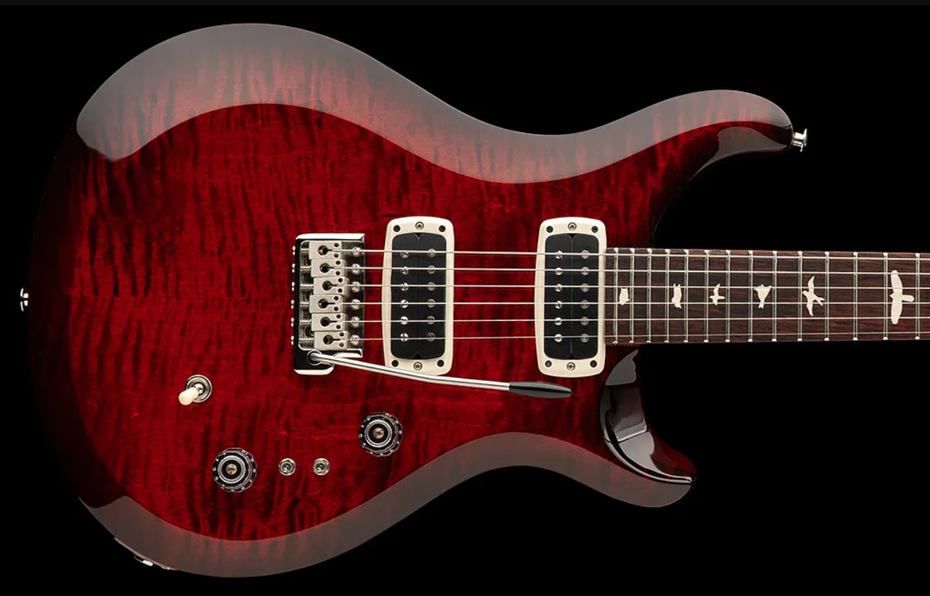 Prs S2 Custom 24-08 Usa 2h Tci Trem Rw - Fire Red Burst - Double cut gitaar - Variation 1