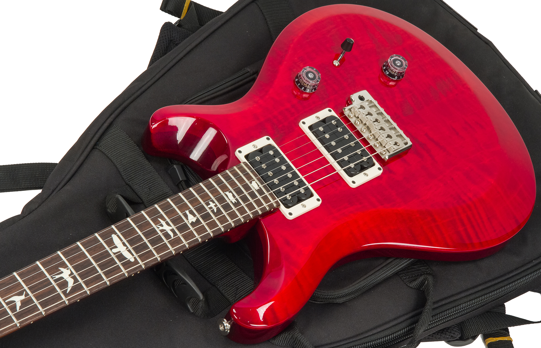 Prs S2 Custom 24 Usa Hh Trem Rw - Scarlet Red - Guitarra eléctrica de doble corte. - Variation 2
