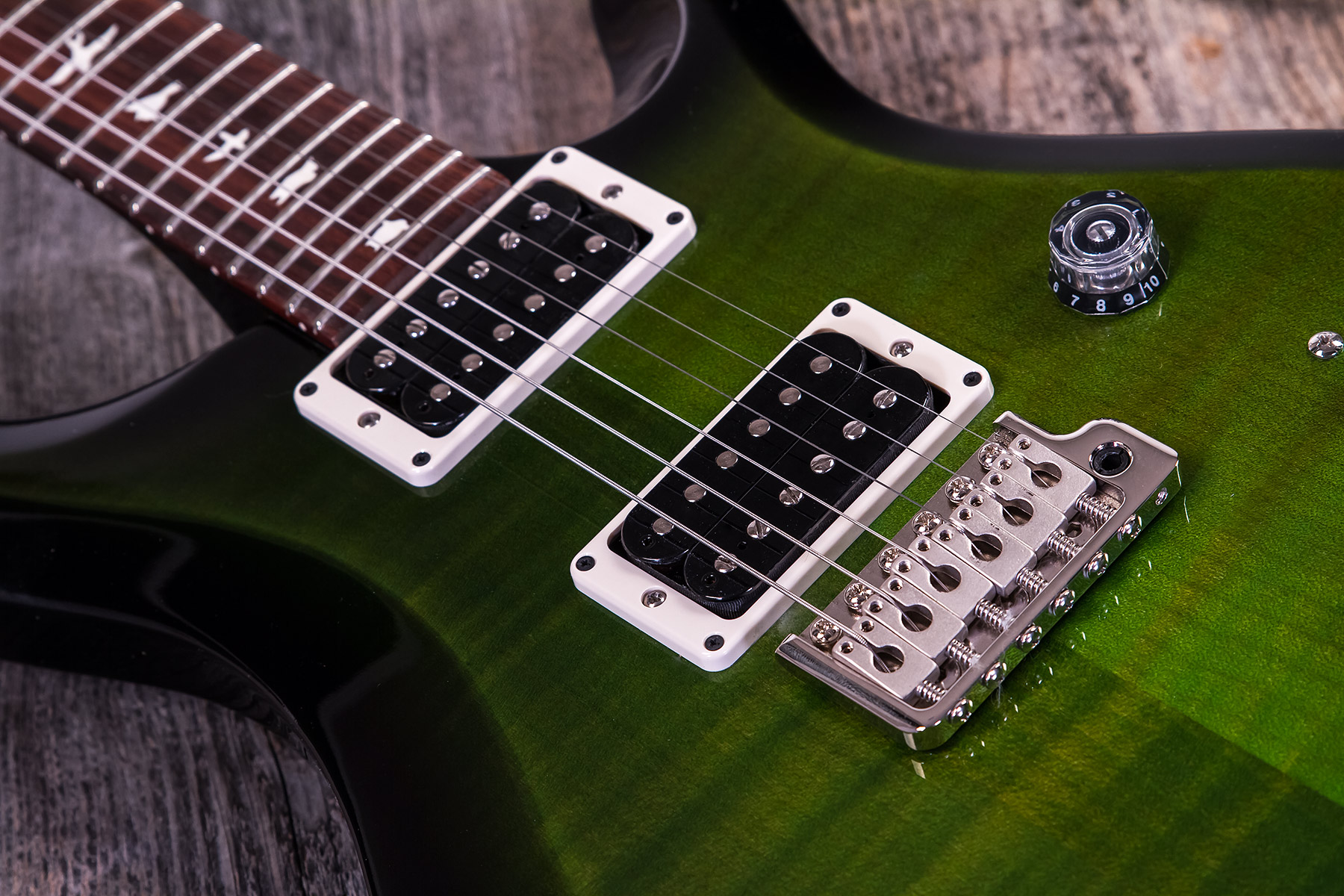 Prs S2 Custom 24 Usa 2h Trem Rw - Jade Smokeburst - Guitarra eléctrica de doble corte. - Variation 4