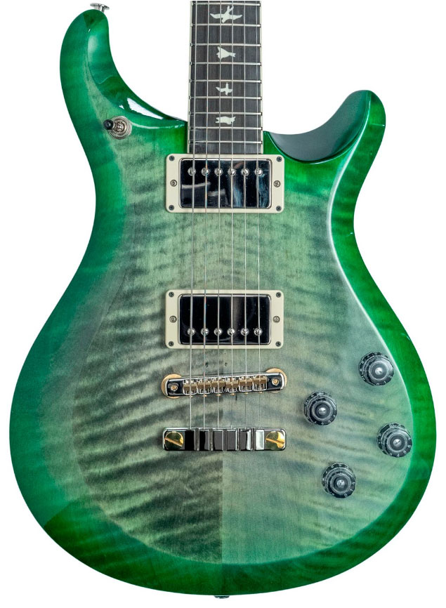 Prs S2 Mccarty 594 Ltd Usa 2h Ht Rw - Faded Grey Black Green Burst - Guitarra eléctrica de doble corte. - Variation 2