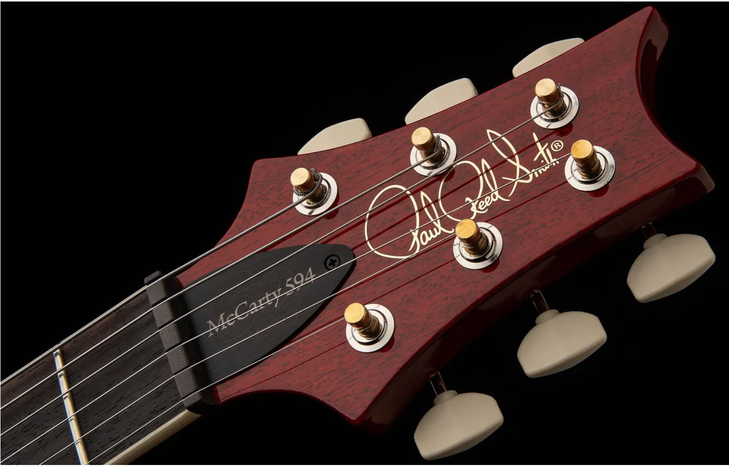 Prs S2 Mccarty 594 Thinline Usa 2h 58/15lt Ht Rw - Vintage Cherry - Guitarra eléctrica de doble corte. - Variation 4