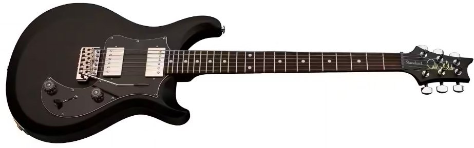 Prs S2 Standard 24 Satin Usa 2h Trem Rw - Black - Guitarra eléctrica de doble corte. - Variation 5