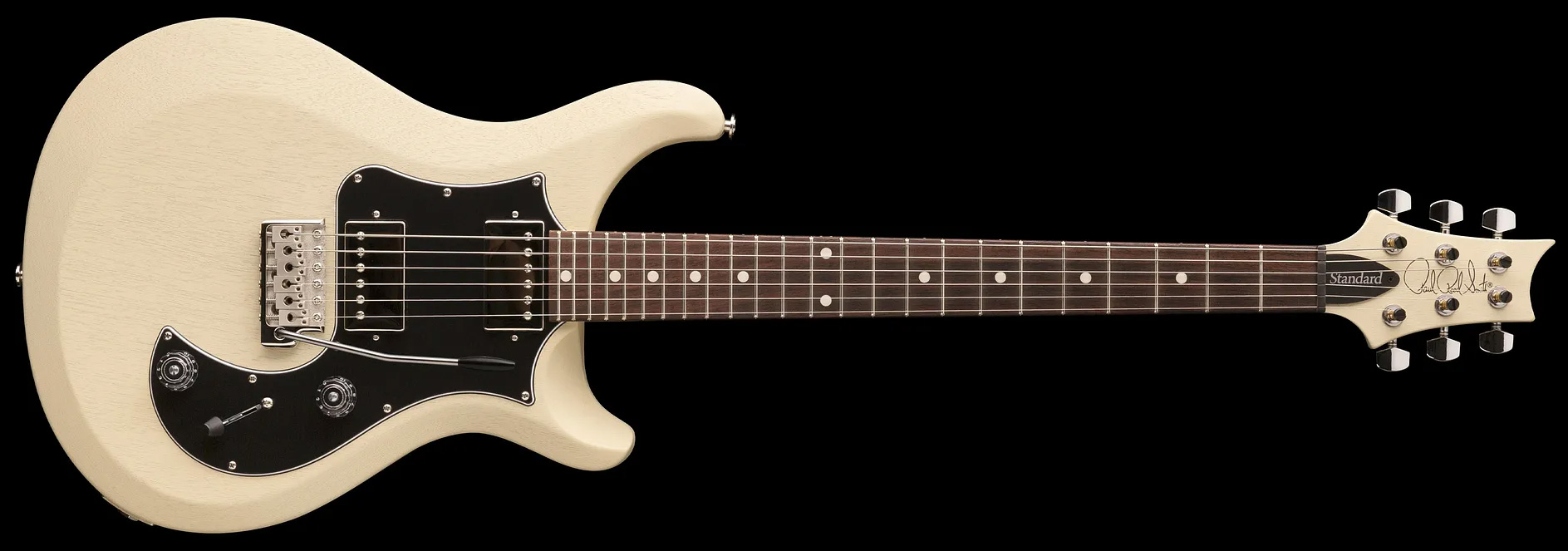 Prs S2 Standard 24 Satin Usa 2h Trem Rw - Antique White - Guitarra eléctrica de doble corte. - Variation 1