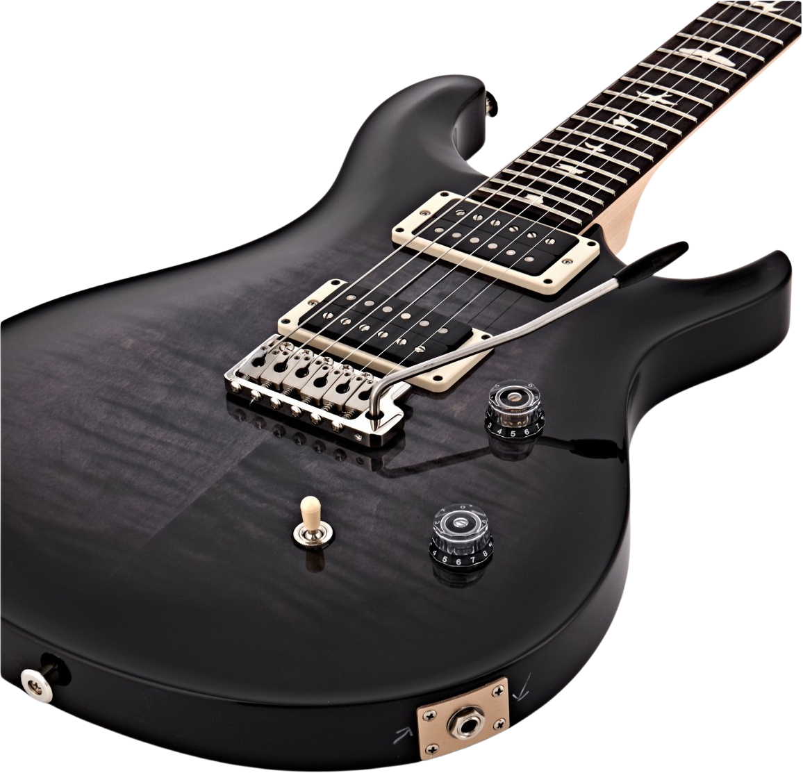 Prs Se Ce24 Bolt-on Ltd 2h Trem Rw - Charcoal Burst - Guitarra eléctrica de doble corte. - Variation 3