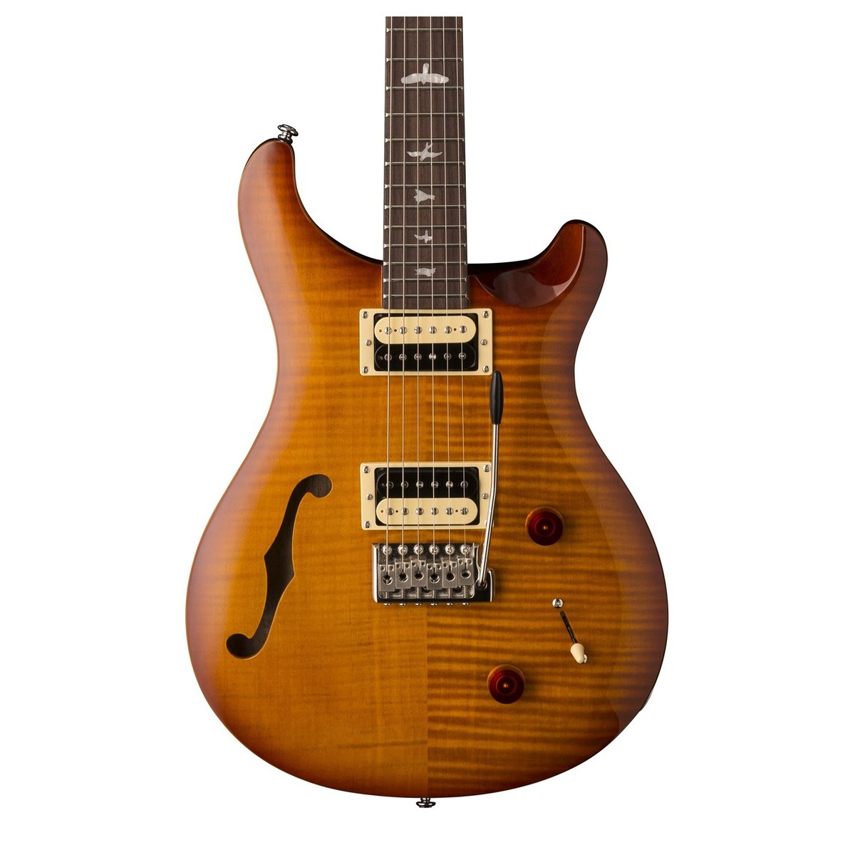 Prs Se Custom 22 Semi-hollow 2018 Hh Trem Rw - Vintage Sunburst - Guitarra eléctrica de doble corte. - Variation 2