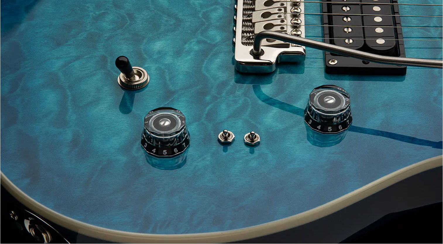 Prs Se Custom 24-08 Quilt 2h Trem Rw - Lake Blue - Guitarra eléctrica de doble corte. - Variation 3