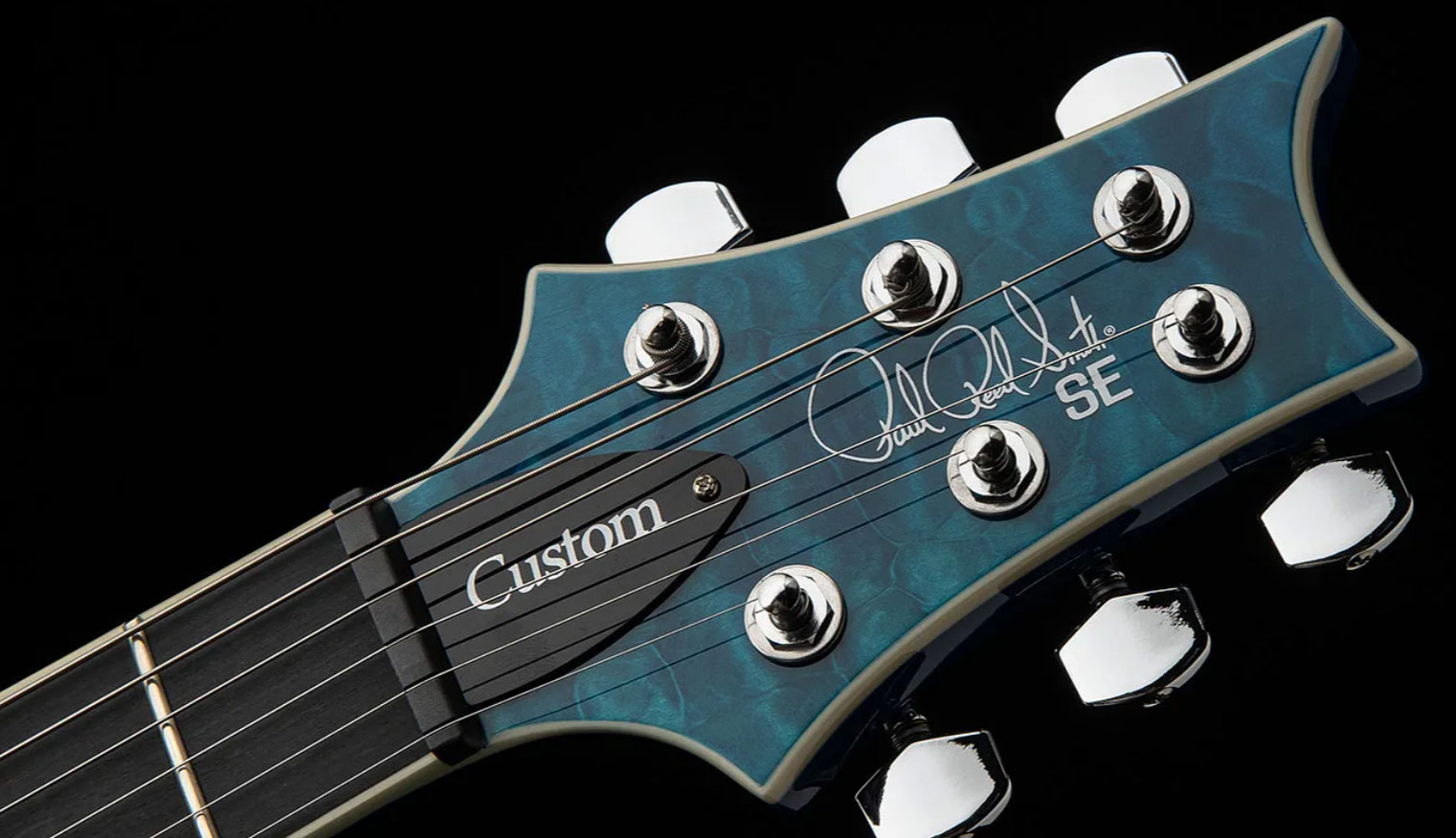 Prs Se Custom 24-08 Quilt 2h Trem Rw - Lake Blue - Guitarra eléctrica de doble corte. - Variation 5